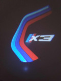 Set 2 Holograme LED cu LOGO BMW X3 pentru Portiere