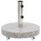 Gossi suport umbrela de soare, gri, 30 kg, granit, rotund
