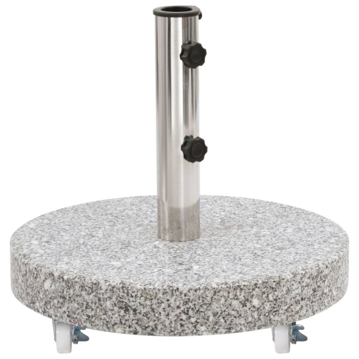 Gossi suport umbrela de soare, gri, 30 kg, granit, rotund