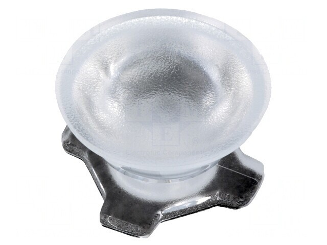 Lentilă LED Rotundă Transparentă 40-48&deg; H 12mm &Oslash; 21.6mm