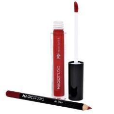 Set Perfect Lips ruj lichid mat si creion contur Nr.3 Rosu