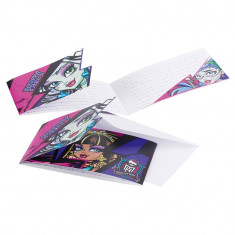 Invitatii de petrecere Monster High, Amscan 552519, Set 6 buc foto