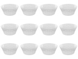 Set boluri, 12 piese, 3.42 l, Plastic, Transparent