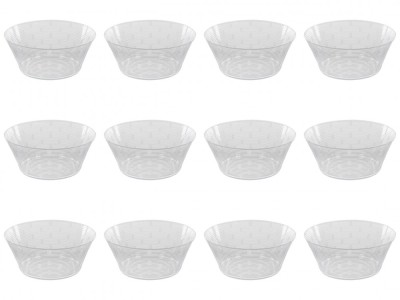 Set boluri, 12 piese, 3.42 l, Plastic, Transparent foto