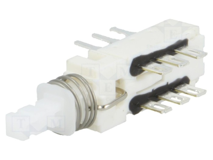Rezistor comutator DPDT ON-ON, THT