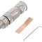 Conector M8 tată drept ecranat pe cablu