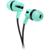 Casti audio In-Ear Canyon SEP-4, Microfon, Cablu plat anti-incurcare, Verde