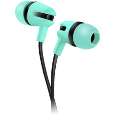 Casti audio In-Ear Canyon SEP-4, Microfon, Cablu plat anti-incurcare, Verde