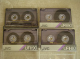 Lot 4 Casete JVC Chromdioxid UFII CrO2 - Inregistrate o singura data - 30