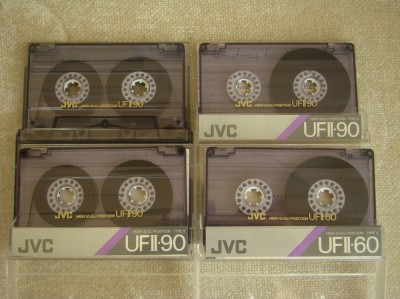 Lot 4 Casete JVC Chromdioxid UFII CrO2 - Inregistrate o singura data - 30 foto