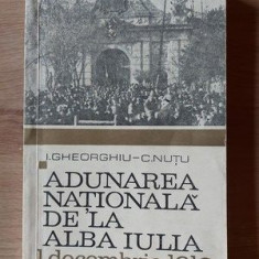 Adunarea nationala de la Alba Iulia 1 Decembrie 1918 I.Gheorghiu,C.Nutu
