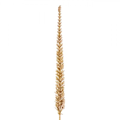 Crenguță Decorativă de Crăciun, Chiparos, 40.5cm, Culoare Aurie, Glitter foto