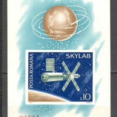 Romania.1974 Cosmonautica:Skylab-Bl. nedantelat ZR.523