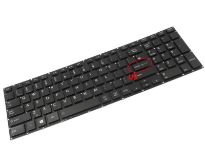 Tastatura Toshiba Satellite P50 iluminata layout US fara rama enter mic, Satellite P50t A iluminata layout US foto