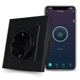 Cumpara ieftin Priza inteligenta iUni SS1, WiFi, 16A, Monitorizare consum, Smart Life / Tuya APP, Compatibila Alexa/Google Assistant, Black