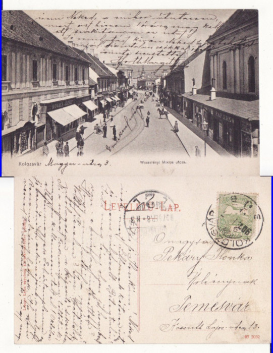 Cluj - 1907- animata, rara