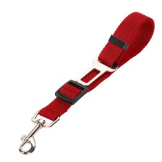 Lesa centura de siguranta auto pentru caini, pisici sau alte animale de companie, 40-70cm/2.5cm, Rosu, Ropet foto