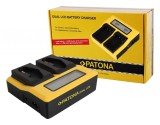 Patona Dual LCD USB incarcator pentru Canon LP-E4 LP-E19 EOS 1D 1DS Mark III 1D Mark IV 1DX Mark II