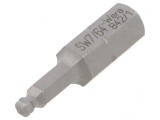 Capăt șurubelniță imbus sferic HEX 7/64 25mm