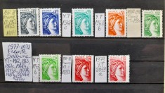 1977-1979 France Sabine YT=1962-2059a MNH Mi=+335 E