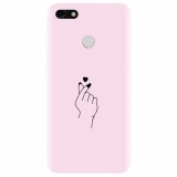 Husa silicon pentru Huawei Y6 Pro 2017, Simple Love