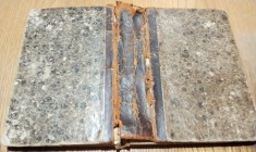 NOUL TESTAMENT - carte religioasa veche in limba Azerbaijana, 1899; coperta cartonata (cotor piele deteriorat); dimensiuni: 12.5x18.5/3.5 cm