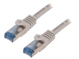 Cablu Patch Cord S/FTP Cat 6a LSZH Gri 5m Aurit