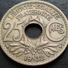Moneda istorica 25 CENTIMES - FRANTA, anul 1932 *cod 2991 A