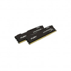 Memorie HyperX Fury Black 8GB DDR4 2400 MHz CL15 Dual Channel Kit foto