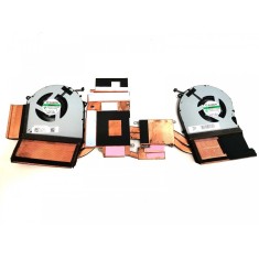 Set coolere cu radiator Laptop, HP, Omen 5 Plus 17-CB, 17T-CB, TPN-C144, L62865-001, MG75151V1-1C010-S9A, MG75151V1-1C020-S9A, 12V, 5.40W, 15mm grosim