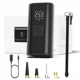 Pompa electrica portabila 150 PSI cu acumulator 6000 mAh, LCD si lanterna LED