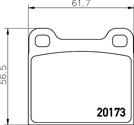 Set placute frana TEXTAR 2017301