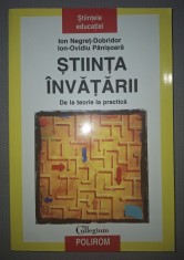 ION NEGRET-DOBRIDOR, ION-OVIDIU PANISOARA - ȘTIINȚA &Icirc;NVĂȚĂRII