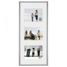 Rama Foto Hama din Plastic Sevilla D&amp;eacute;cor Colaj, silver mat foto