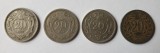 Moneda veche Austria Lot x 4 piese - 20 Heller ani diferiti ( 1893 - 1916 ), Europa, Alpaca