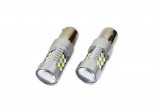 Set becuri auto cu LED CANBUS compatibil P21W BA15S 24 SMD 6.2W Alb 12/24V,