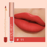 Set 2 in 1 Ruj Lichid Mat &amp; Creion Contur Buze Handaiyan Lips Kit #11