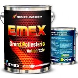 Pachet Grund Poliesteric Anticoroziv Emex Rosu 20Kg + 3Kg Intaritor Bicomponent