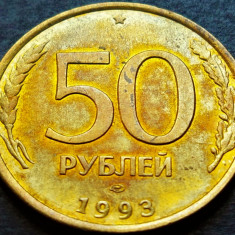 Moneda 50 RUBLE - RUSIA, anul 1993 * cod 359 A = patina superba