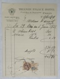 6..CHITANTA ELIBERATA FAMILIEI DOCTORULUI CONSTANTIN DANIEL DE HOTELUL &#039; TRIANON PALACE &#039; DIN PARIS , 1932