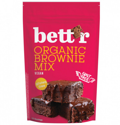 Mix pentru prajitura brownie fara gluten eco 400g Bettr foto