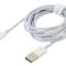 Cablu Apple Lightning USB A 2m alb textil 2,4A