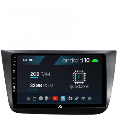 Navigatie Seat Altea Toledo (2005-2012), Android 10, P-Quadcore 2GB RAM + 32GB ROM, 9 Inch - AD-BGP9002+AD-BGRKIT055 foto