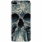 Husa silicon pentru Apple Iphone 7 Plus, Abstract Skull Artwork Illustration