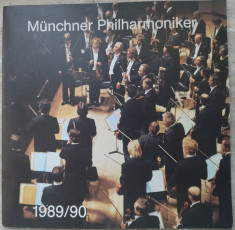 FILARMONICA DIN MUNCHEN/DIRIJOR SERGIU CELIBIDACHE: PROGRAM STAGIUNEA 1989/1990 foto