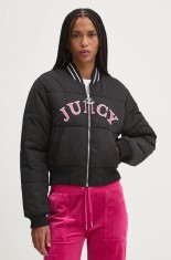 Juicy Couture geaca bomber KELSEY PUFFER femei, culoarea negru, de tranzitie, JCOIJ224557