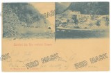 2116 - RAU-VADULUI, Valcea, Bridge, Railway Tunnel, Litho, Romania - old postcard - used - 1902
