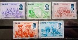 Zair 1980 harta Africii, Regele Leopoid I, 150 ani de independență a Belgiei serie 5v neștampilată