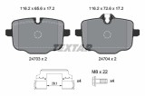 Set placute frana TEXTAR 2470303
