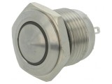 Comutator Anti-Vandalism SPST-NO Roșu 2A/36VDC IP65